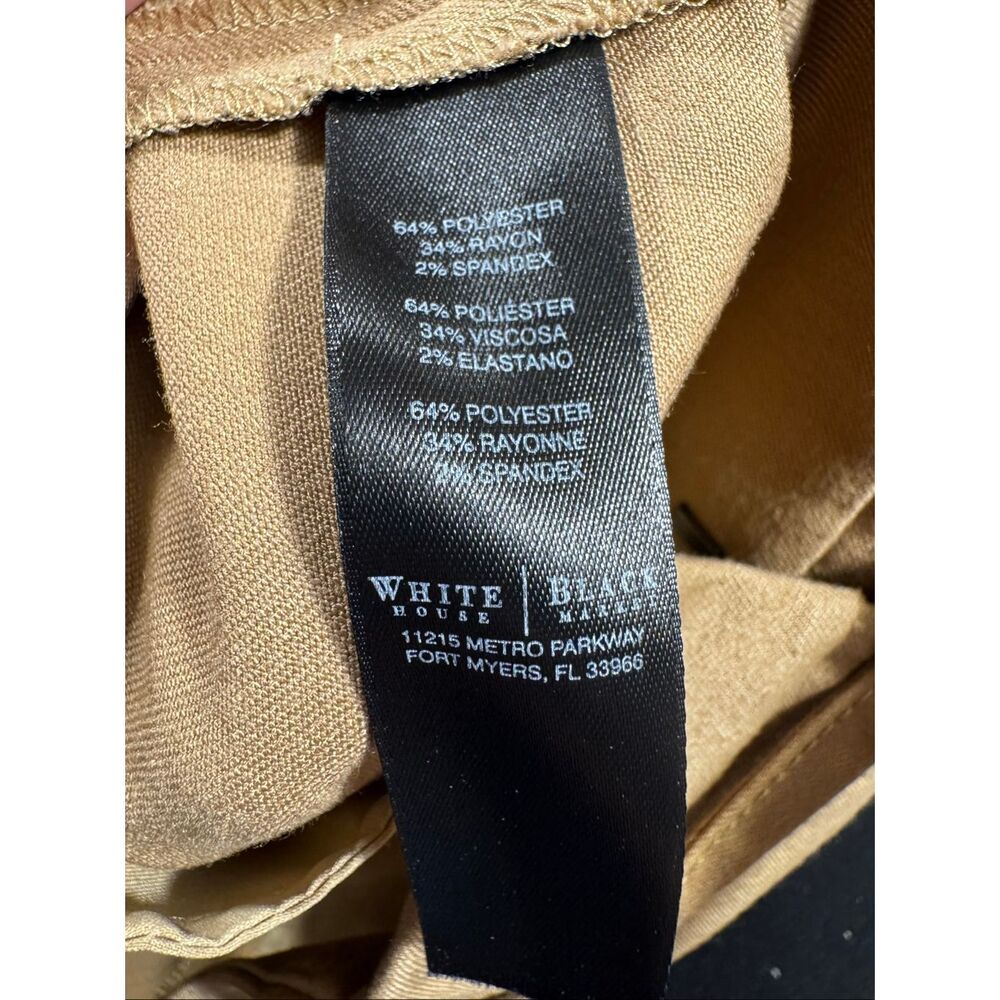 White House Black Market Camel Wide-Leg Crop Pants – Size 2R | Tie Waist | Cropp - Picture 5 of 7